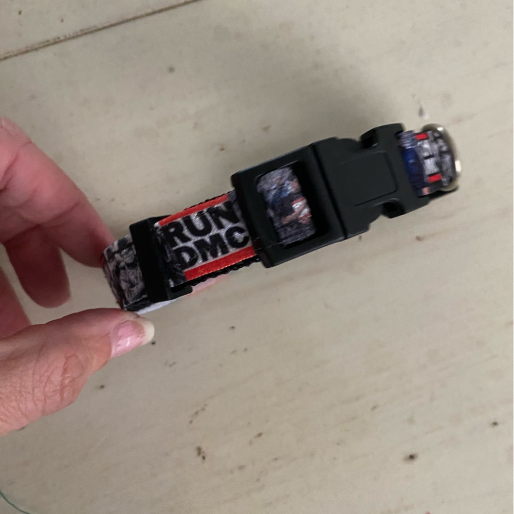 Run dmc hip hop rapper music dog pet cat collar small music musician artist